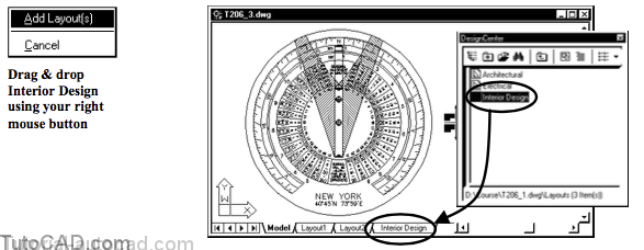 Using DesignCenter To Import Layouts | Tutorial AutoCAD