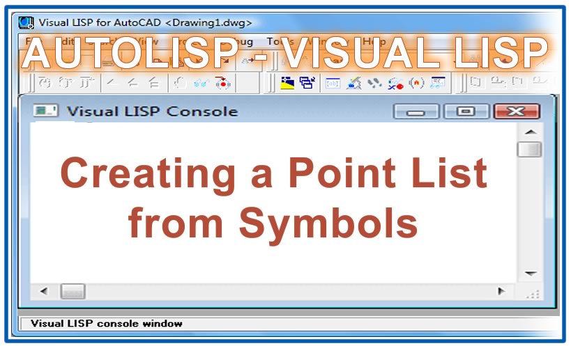 Photo of Creating a Point List from Symbols with autolisp